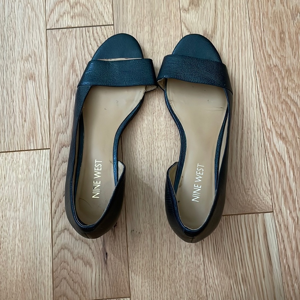 Nine West open toed wedges